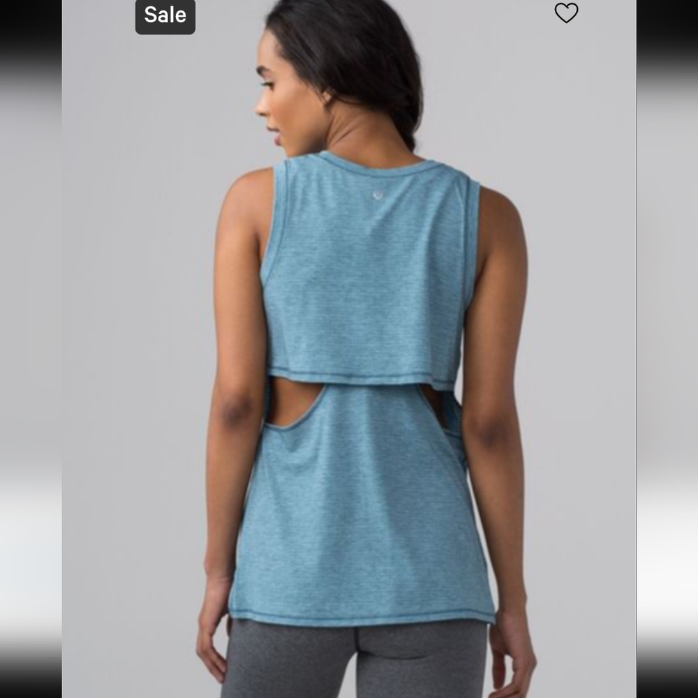 lululemon athletica Blue Muscle Tee  Size 8 #0030
